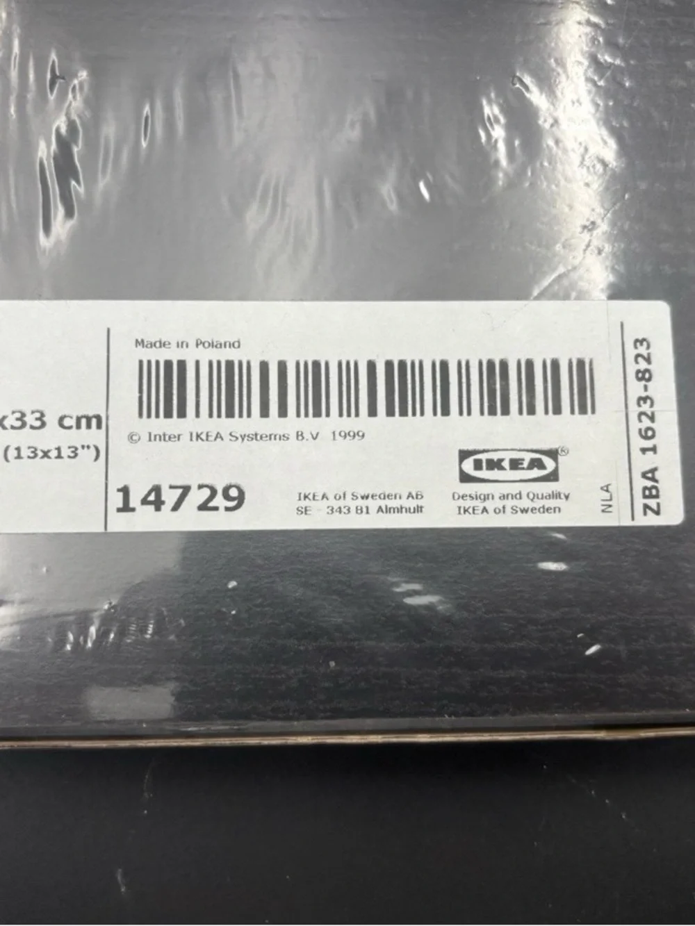 IKEA KALLAX Insert with Door Black-Brown 13x13